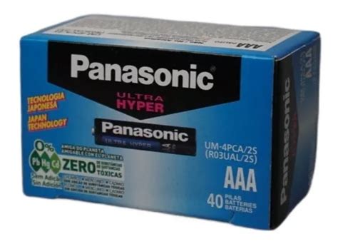 Pila AAA Panasonic Ultra Hyper UM 4UHS 40CR Cilíndrica pack de 40