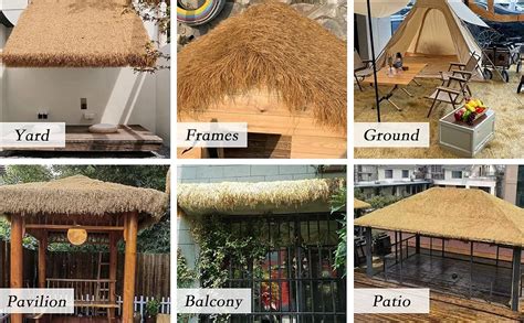 Amazon Xlx Turf Synthetic Thatch Grass Roof Mexican Yellow