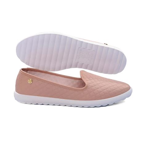 Tênis Moleca Slip On Solado Texturizado Feminino Nude Sapattu Mania Loja de Sapatos Online e