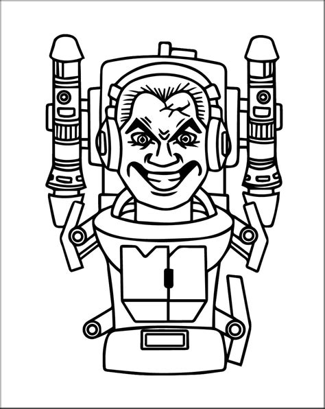 Desenhos De G Man Skibidi Para Colorir E Imprimir Colorironline