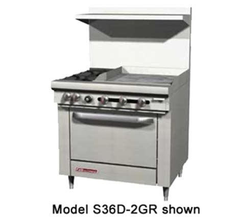 Southbend S36d 1gl 36 4 Burner Gas Range W Griddle And Standard Oven Natural Gas