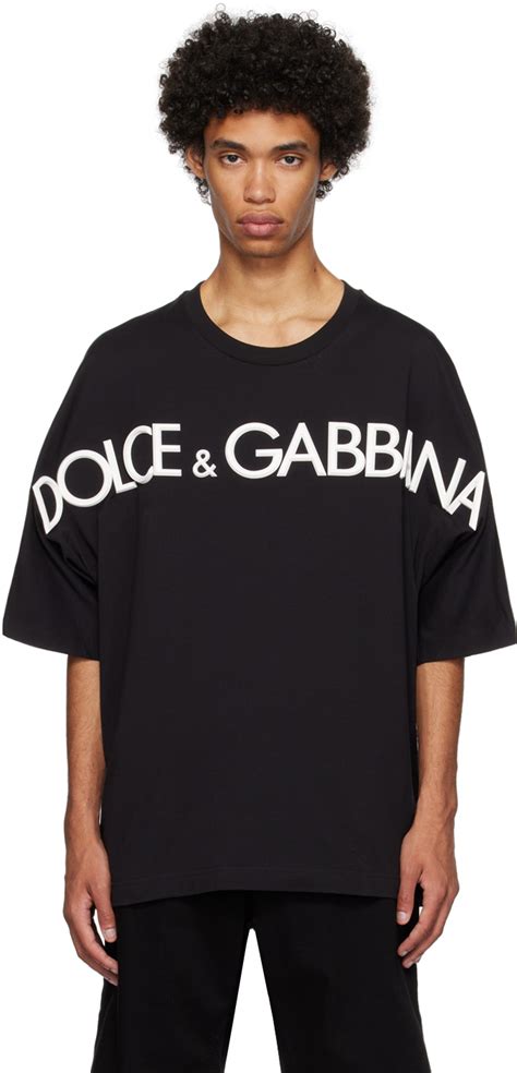 Dolceandgabbana Black 3d Patch T Shirt Ssense Uk