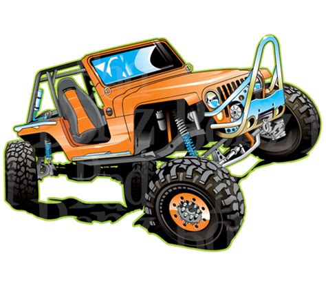 Cartoon Rock Crawler Jeep Clip Art Library