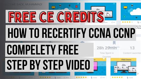 How To Re Certify Cisco Ccna Ccnp Using Free Continuous Education