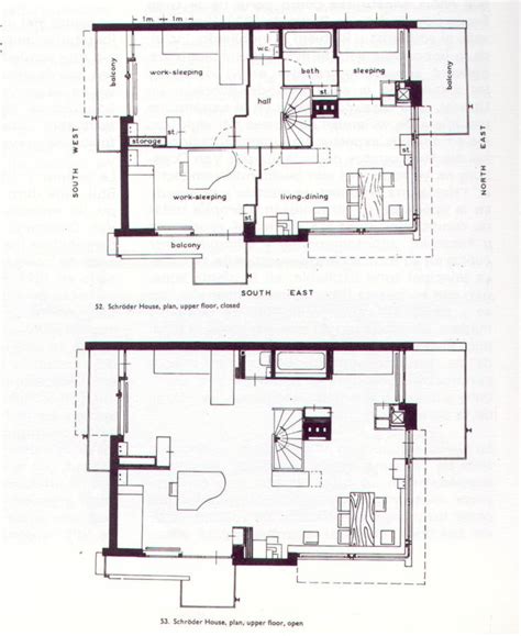 Gerrit Rietveld Schroder House Plans