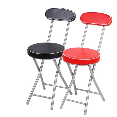 Tabouret Pliant Rembourr Rembourr Avec Dos Meubles De Maison Chaise