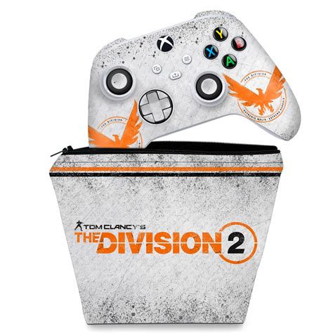 Kit Capa Case E Skin Xbox Series S X Controle The Division Pop