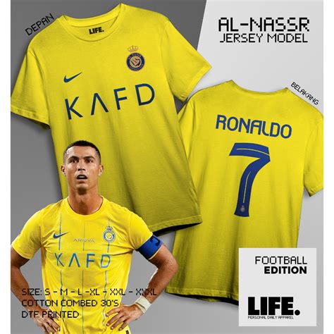 Jual Kaos Al Nassr KAFD Ronaldo CR7 Terbaru Model Jersey Baju Bola Liga