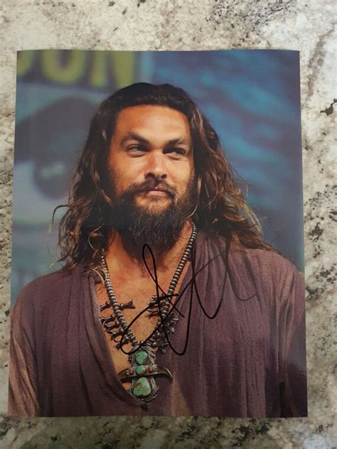 Jason Momoa Aquaman Hand Signed Autograph 8x10 Photo Etsy