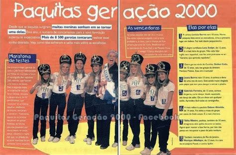 Paquitas Pacas Paquitas Geração 2000 Geração Papinha Letícia Barros