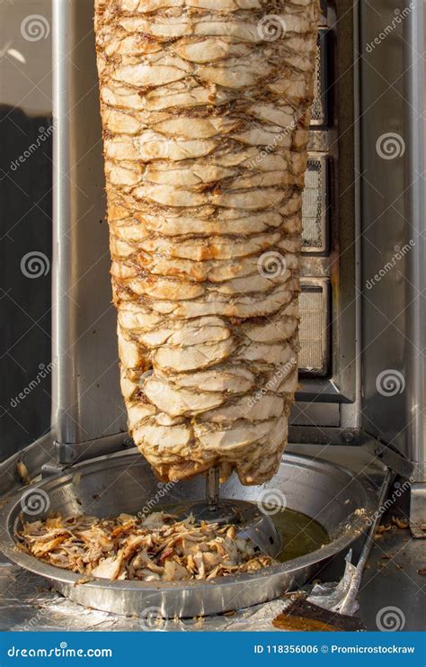 Shawarma Dish Being Prepared Stock Photo Image Of Shwarma Golden