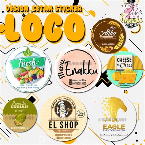 Design Dan Cetak Sticker Logo Online Shop Stiker Olshop Shopee