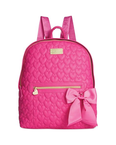 Betsey Johnson Quilted Backpack In Pink Lyst