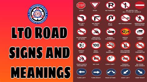 Road Traffic Signs In The Philippines Lto Reviewer For Driver S Hot