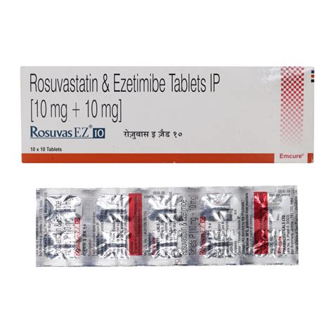 Rosuvas Ez 10 Tablet Uses Dosage Side Effects Price Composition