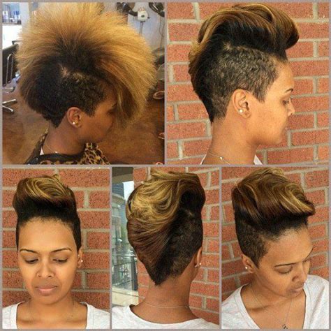 Beautiful Mohawk And Color Hairbylatise Black Hair Information