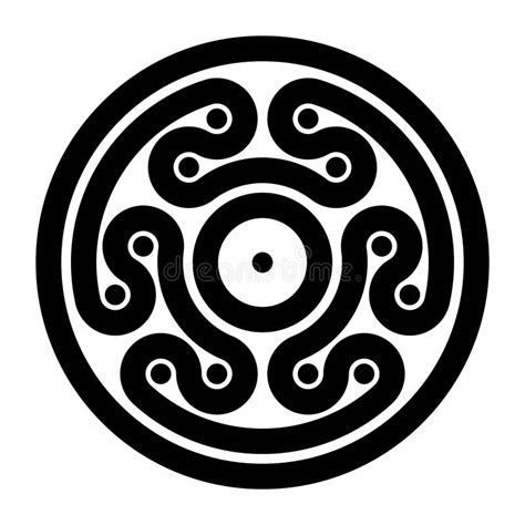 Looped Ribbon Motif In Minoan Style Of Ancient Greece Stock Vector