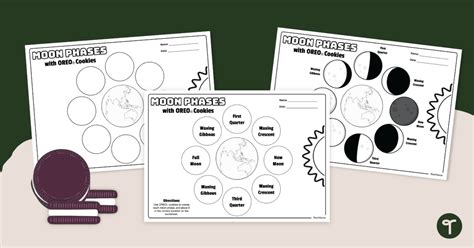 Oreo Moon Phase Activity Stem Supplies Worksheets Library