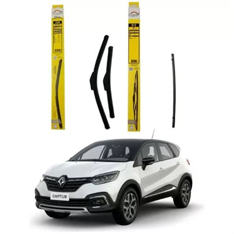 Kit Palhetas Limpador Captur 2019 2020 2021 2022 2023 Dyna Frete grátis