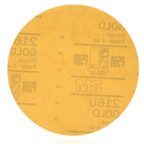 3m™ Hookit™ Gold Disc 216u 00972 P500 A Weight 6 In 1524 Cm