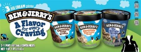 Ben And Jerrys Ice Cream Pints 3 Ct 1 Pt Kroger