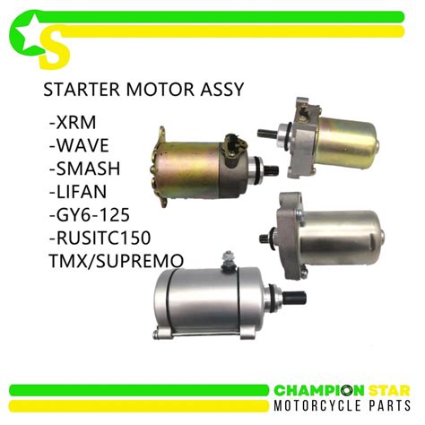 MOTORCYCLE PARTS STARTER MOTOR ASSY FOR XRM WAVE 125 SAMSH MIO TMX