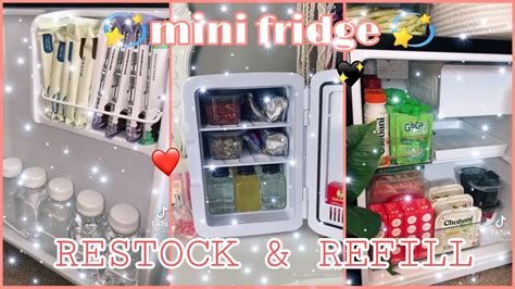 Restock And Refill Mini Fridge Asmr Fridge Restock Tiktok Compilation