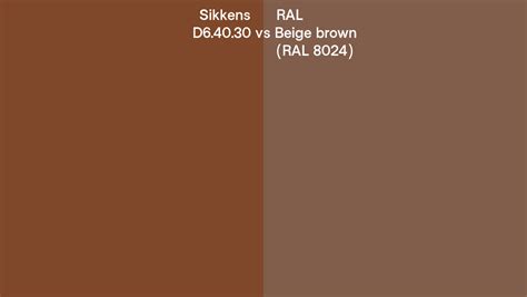 Sikkens D Vs Ral Beige Brown Ral Side By Side Comparison