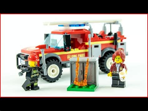 Lego City Fire Chief Response Truck Toy Speed Build Youtube