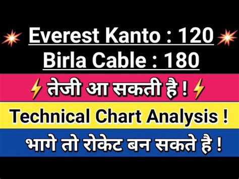 Everest Kanto Share Latest News Birla Cable Share Latest News