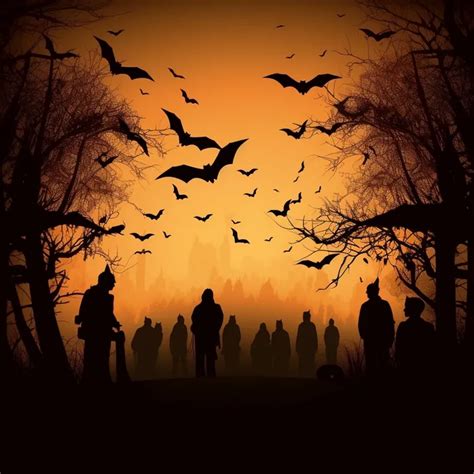 Halloween Shadow Illustrations Midjourney Prompt - promptsideas.com
