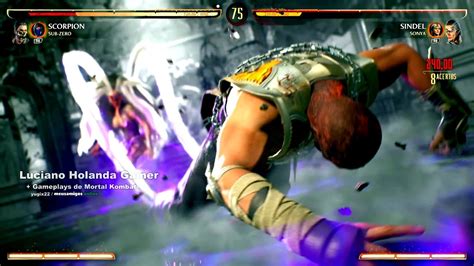 MK 1 FATALITY SCORPION SUB ZERO VS SINDEL SONYA BLADE EM O