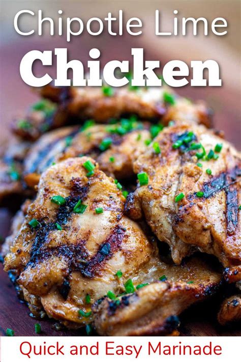 Grilled Chipotle Lime Chicken Thighs Recipe Chipotle Lime Chicken