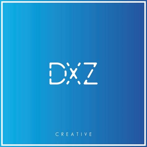 Premium Vector | Dxz premium vector latter logo design creative logo ...