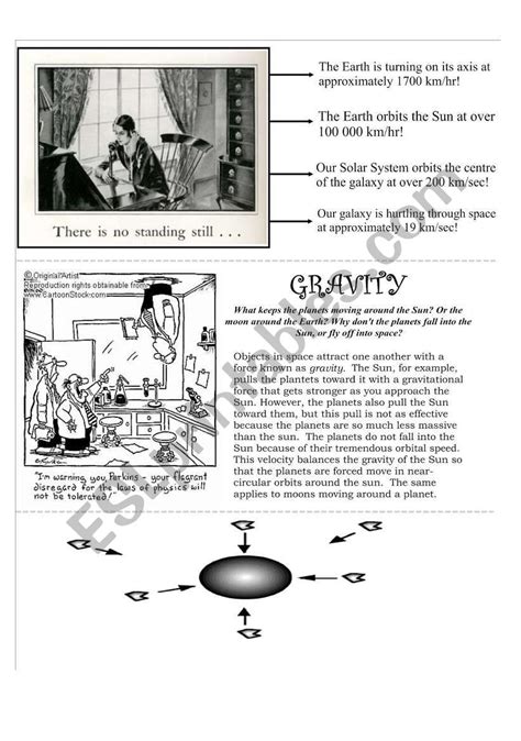 Free Printable Gravity Worksheets