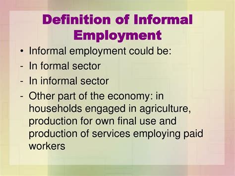 Ppt Informal Sector Powerpoint Presentation Free Download Id 3522755