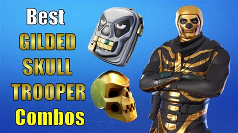 Best Gilded Skull Trooper Skin Combos Fortnite Battle Royale Youtube