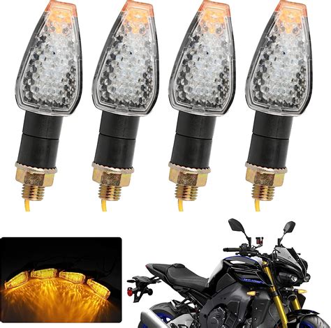 JMTBNO 4x Indicatori Di Direzione Per Moto Mini Frecce Luce M10