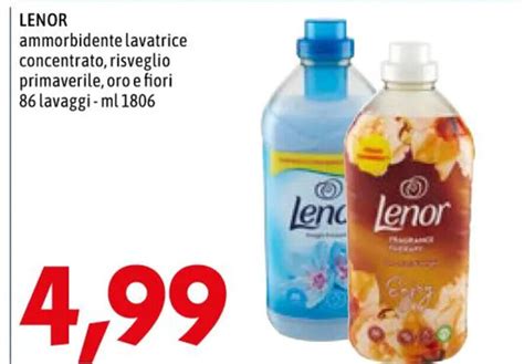 LENOR Ammorbidente Lavatrice Concentrato Risveglio Primaverile Oro E