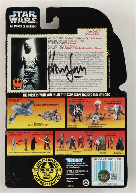 Harrison Ford Signed Star Wars The Power Of The Force Han Solo In