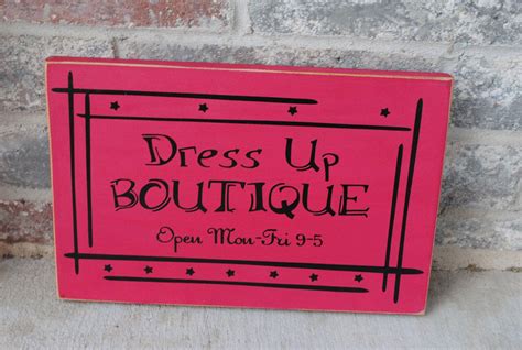 Dress Up Boutique Wood Sign 1500 Via Etsy Wood Signs Vinyl