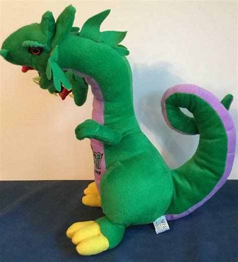 Vintage Hydra The Revenge 14 Plush Two Headed Dragon Dorney Park