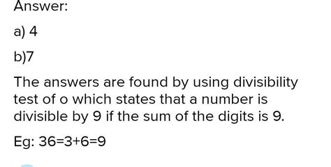 Qno In Each Of The Following Numbers Replace By A Digit To Make