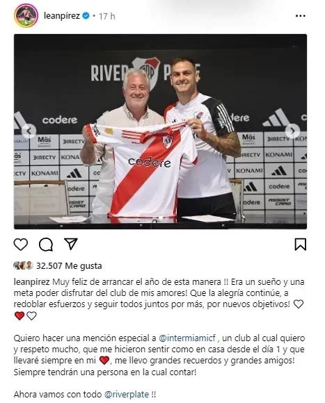 Leandro González Pírez Eligió A River Por Encima Del Inter Miami De