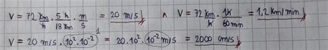 Expresar La Velocidad De 72 Km H En M S Km Min Y Cm Seg Brainly Lat