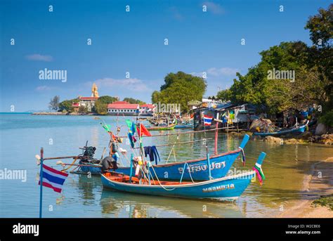 Fishing boats, Bo Phut, Koh Samui, Thailand Stock Photo - Alamy