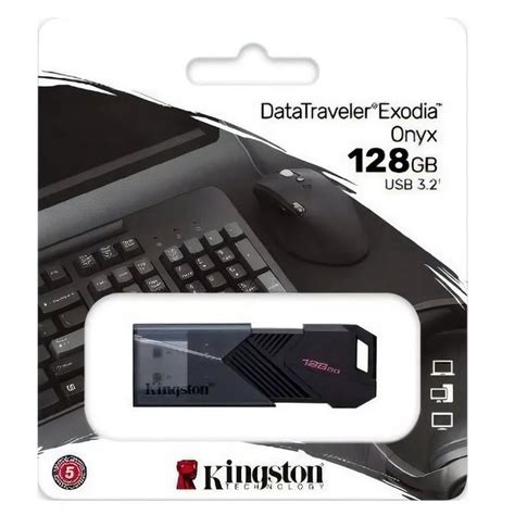 Memoria Flash Usb Kingston 128 Gb 3 2 Exodia Onix Negra KINGSTON