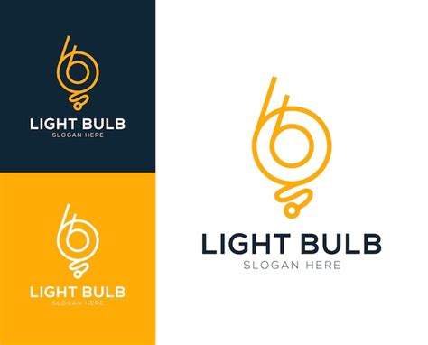 Premium Vector | Initial letter b and light bulb logo design vector ...