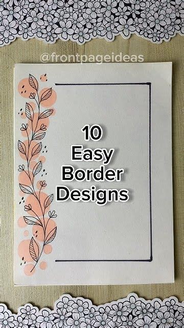 10 Easy Front Page Design For School Projects And Idea Note Journals