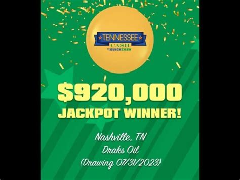 920000 Tennessee Cash Winner Sold In Nashville Rutherford Source